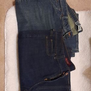 Multiple pairs of Levis jeans